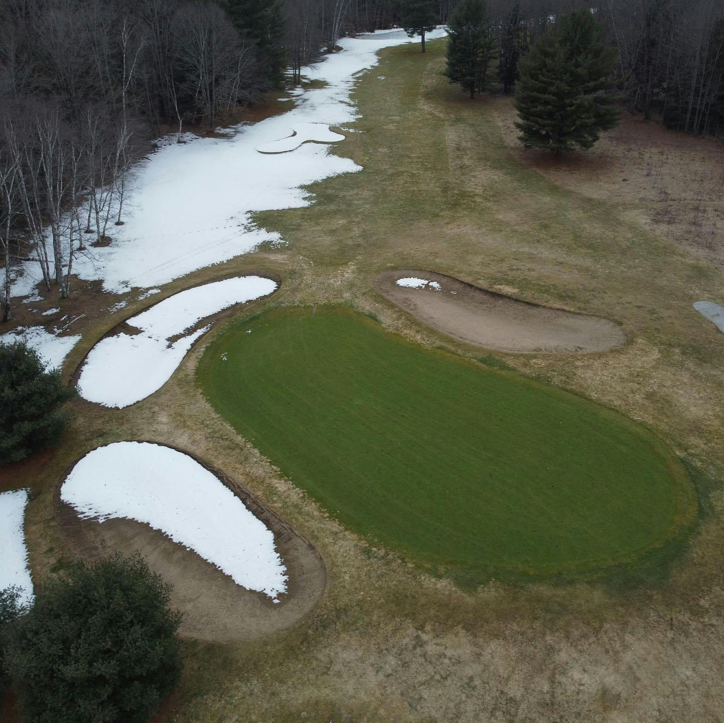 The snow is almost gone. Greens are looking awesome. Golf season is coming!
