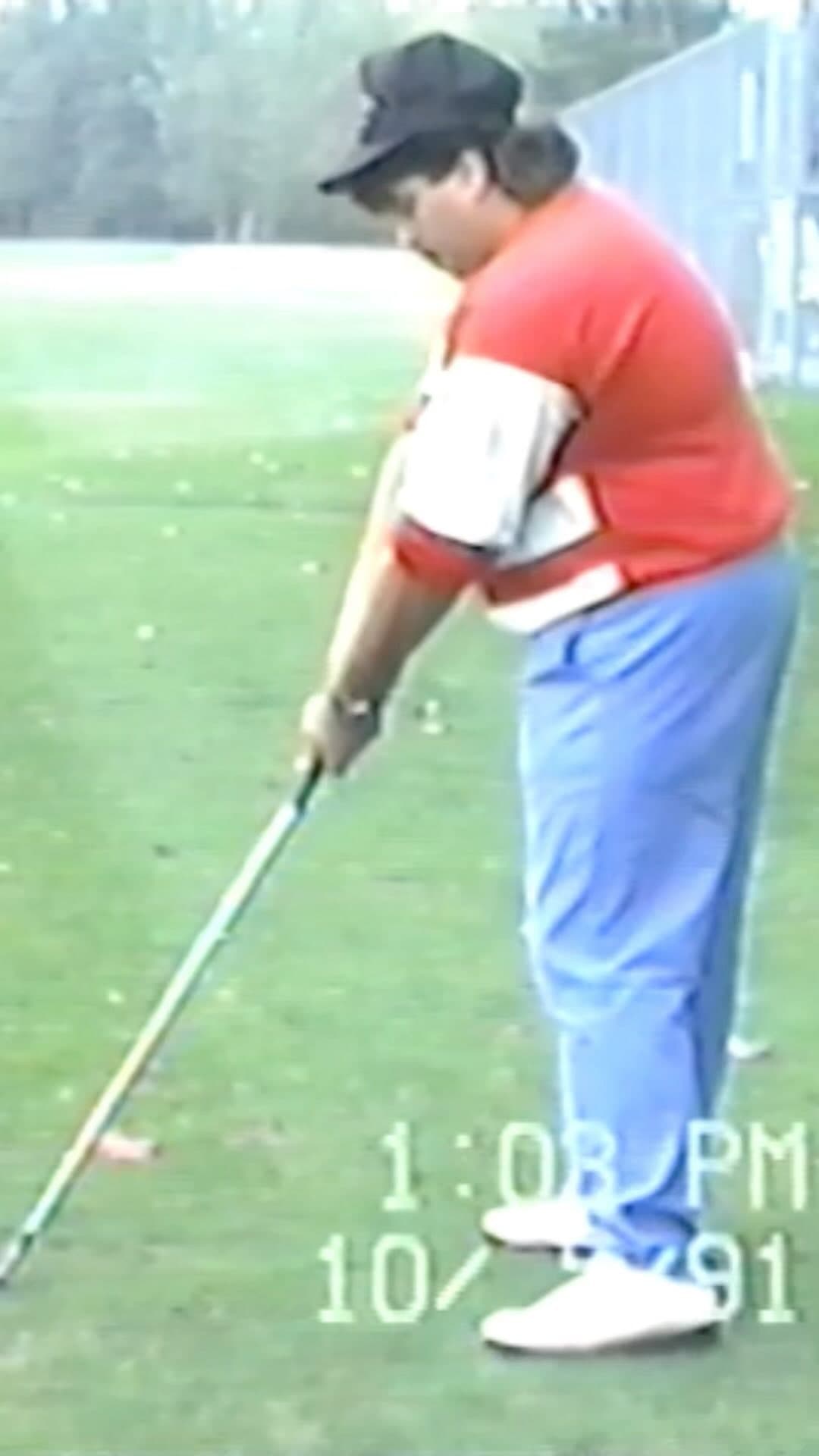 Teeing off on the first hole in 1991. 

90s golf fashion 🔥🔥