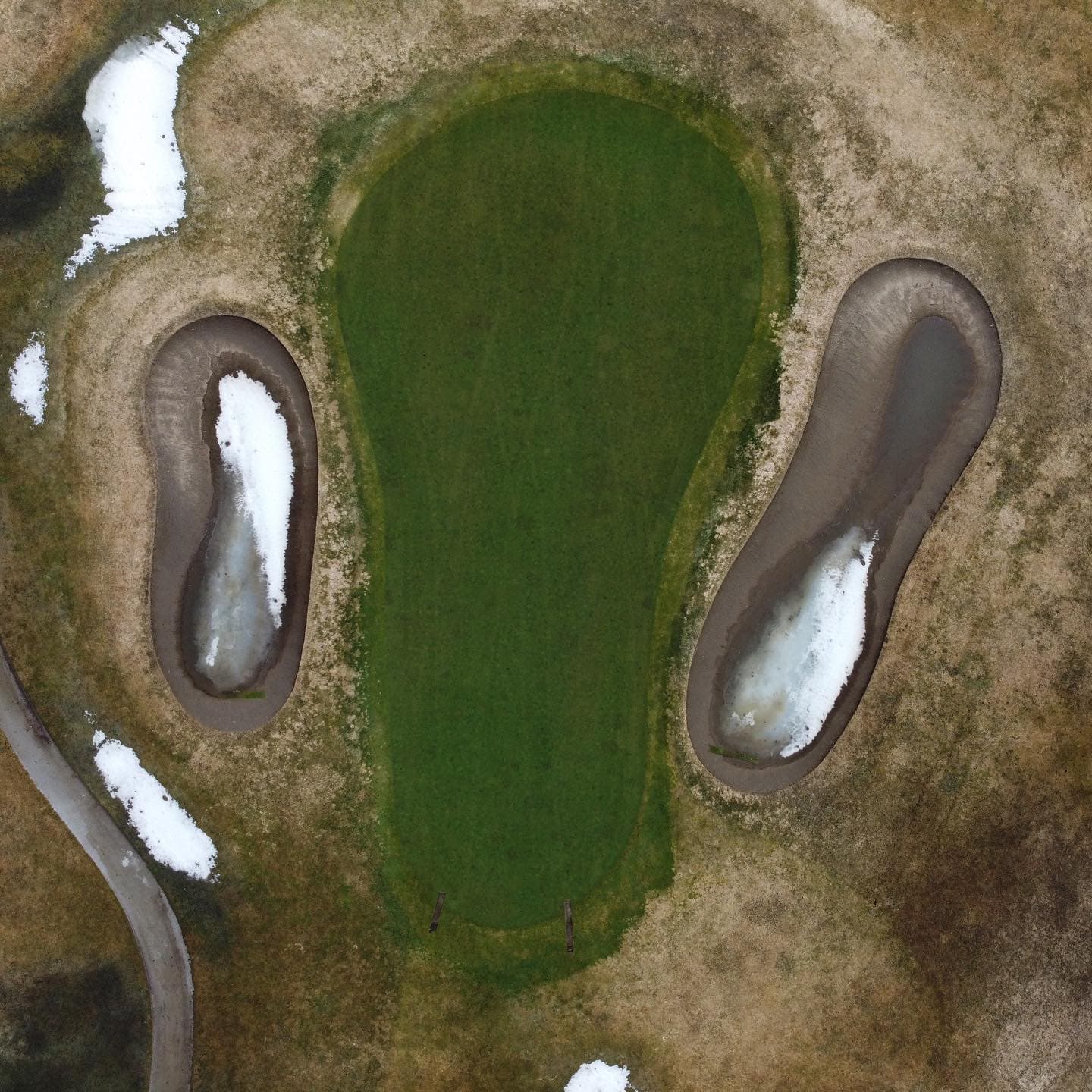 The greens are looking good after a long winter 🔥🔥