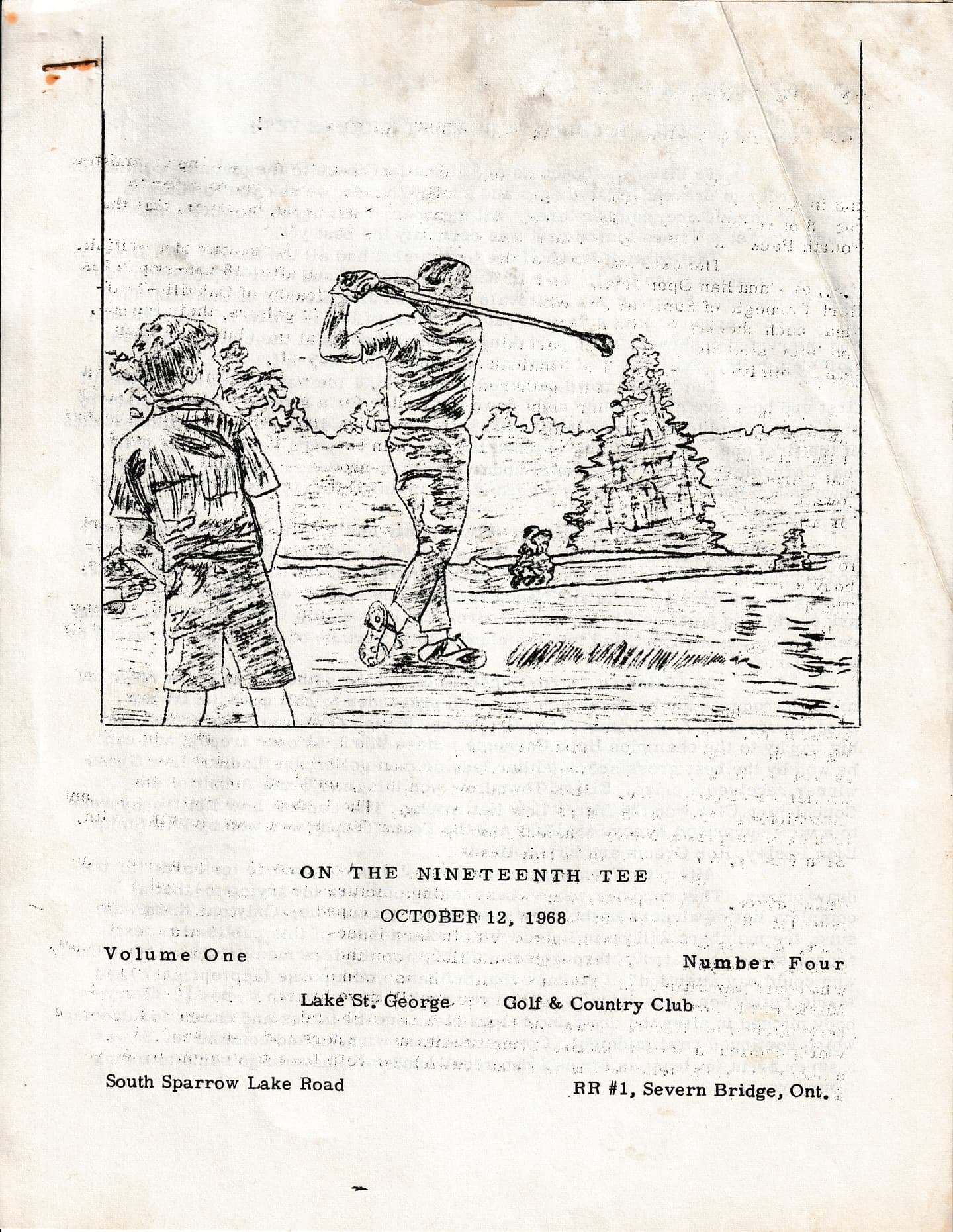 We recently found a collection of old club newsletters from the 1960s!

This edition was from October 1968, 57 years ago! #PlayTheLake