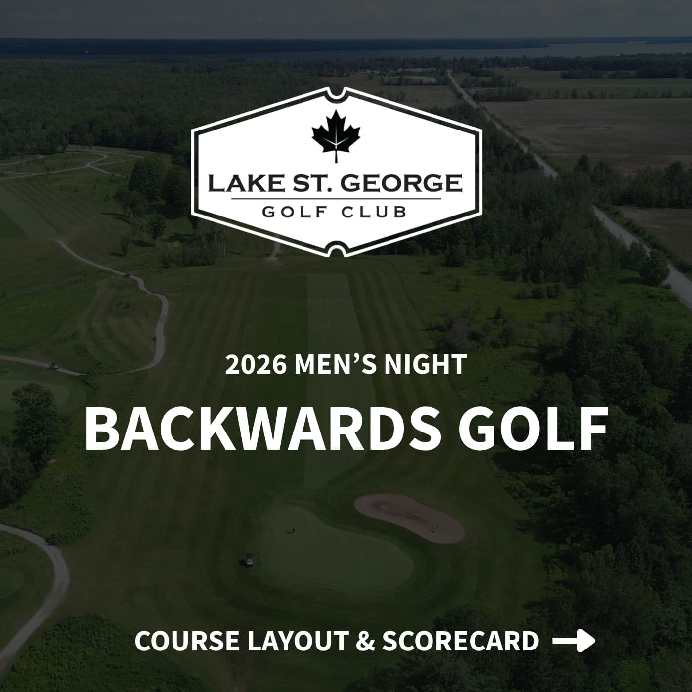 The course is set for Backwards Golf 🔥

22 Holes
15 Par 3s
5 Par 4s
2 Par 5s

#PlayTheLake