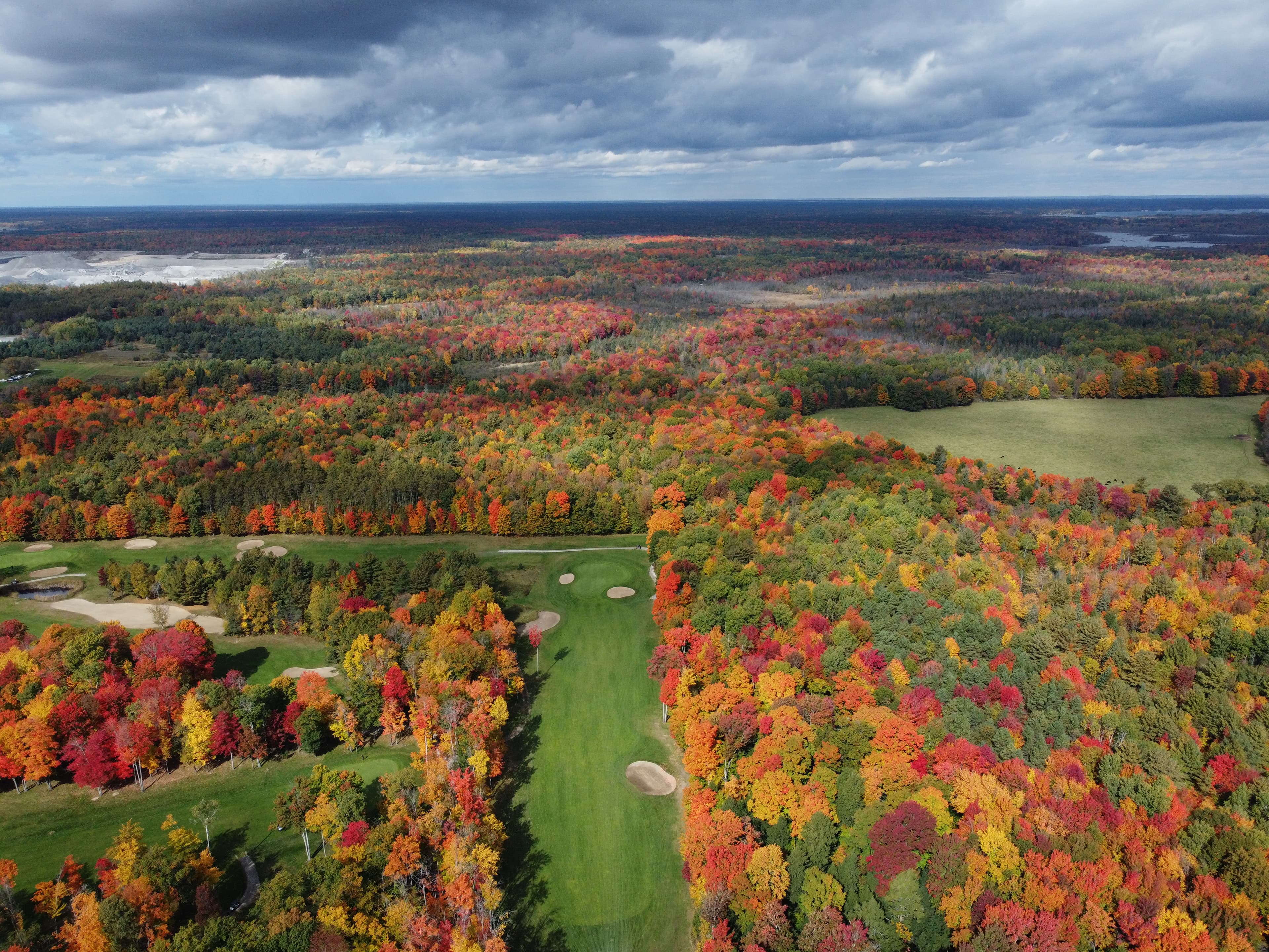 Drone image of Lake St. George