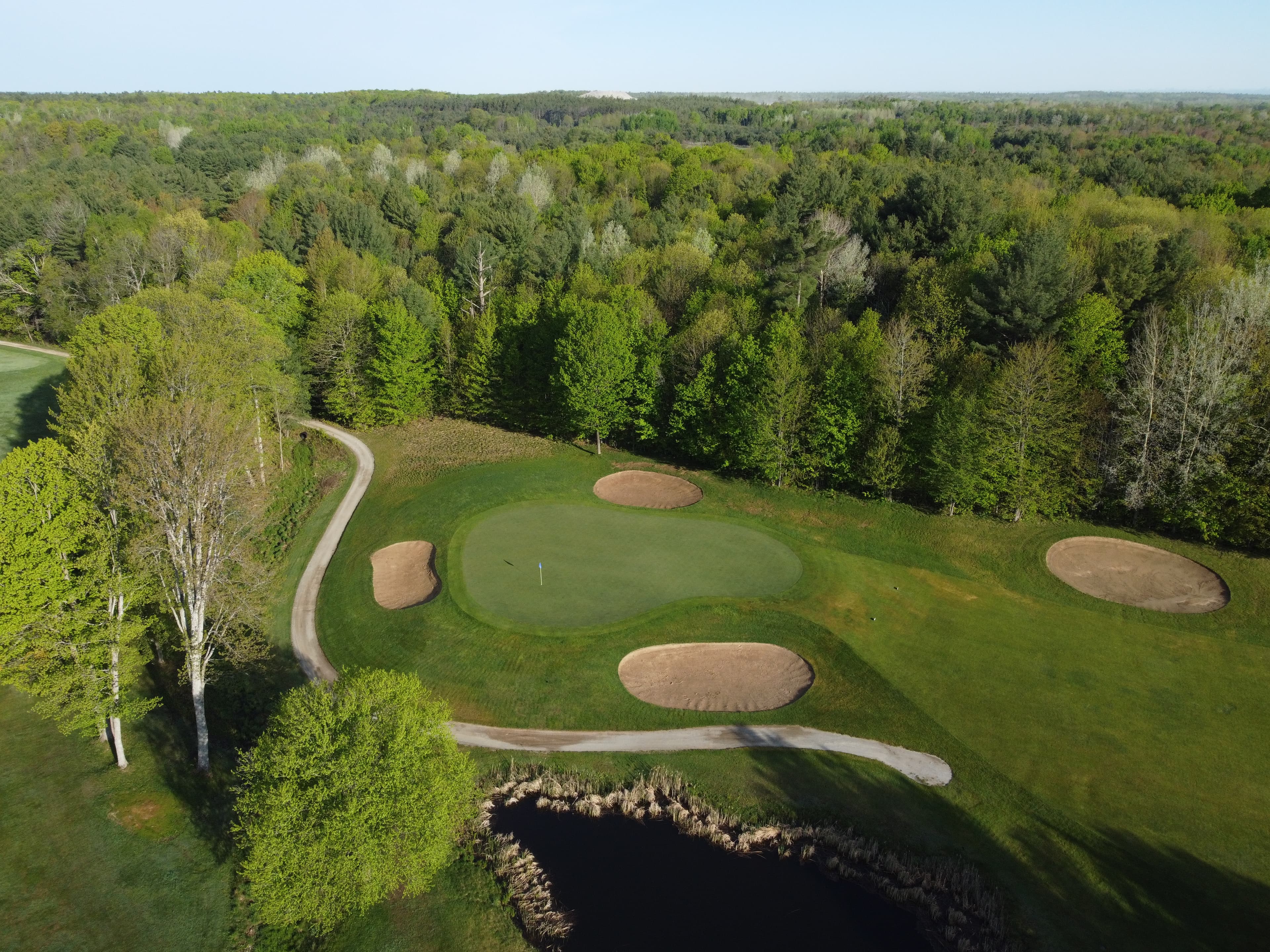 Drone image of Lake St. George