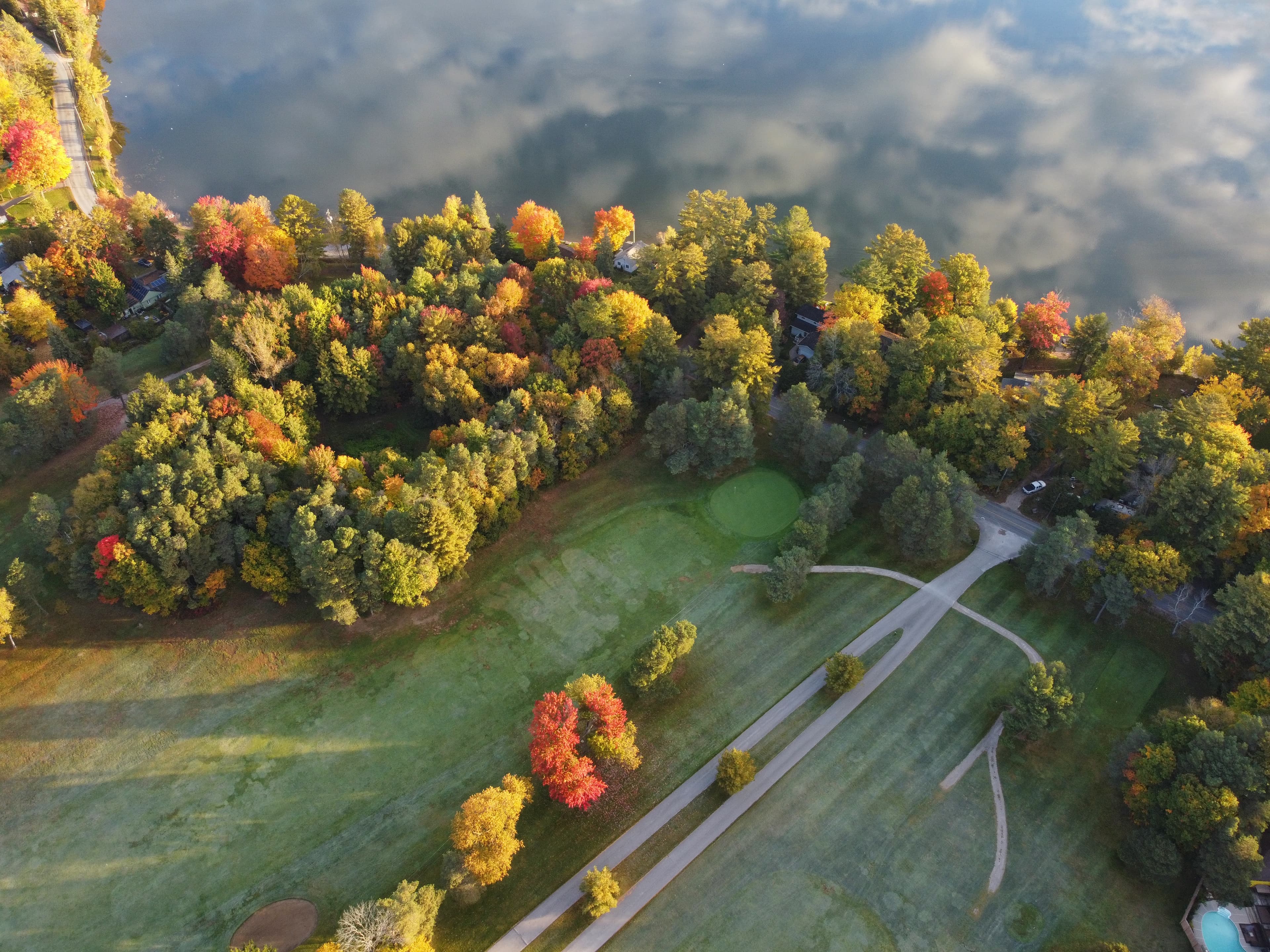 Drone image of Lake St. George