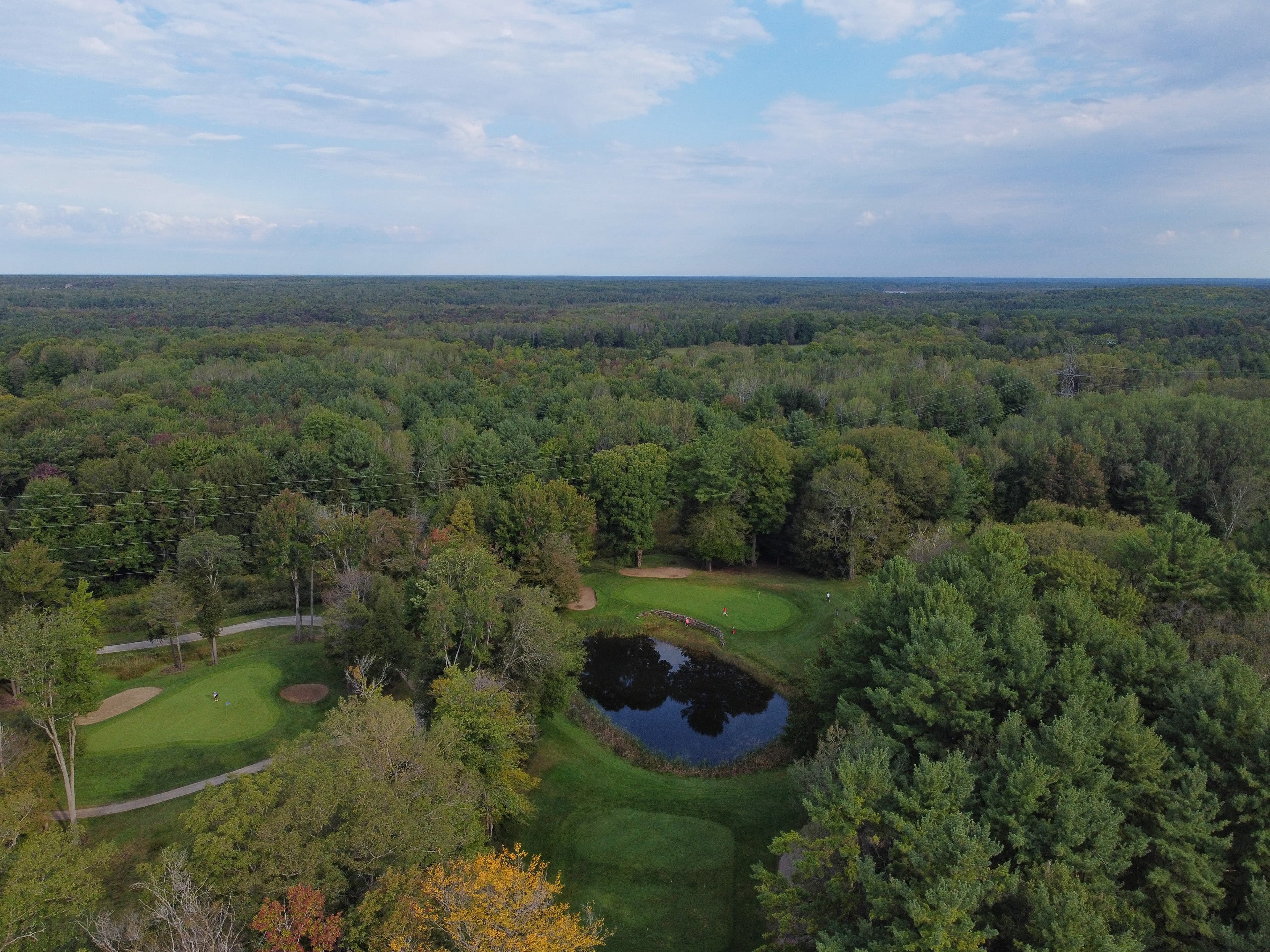 Drone image of Lake St. George