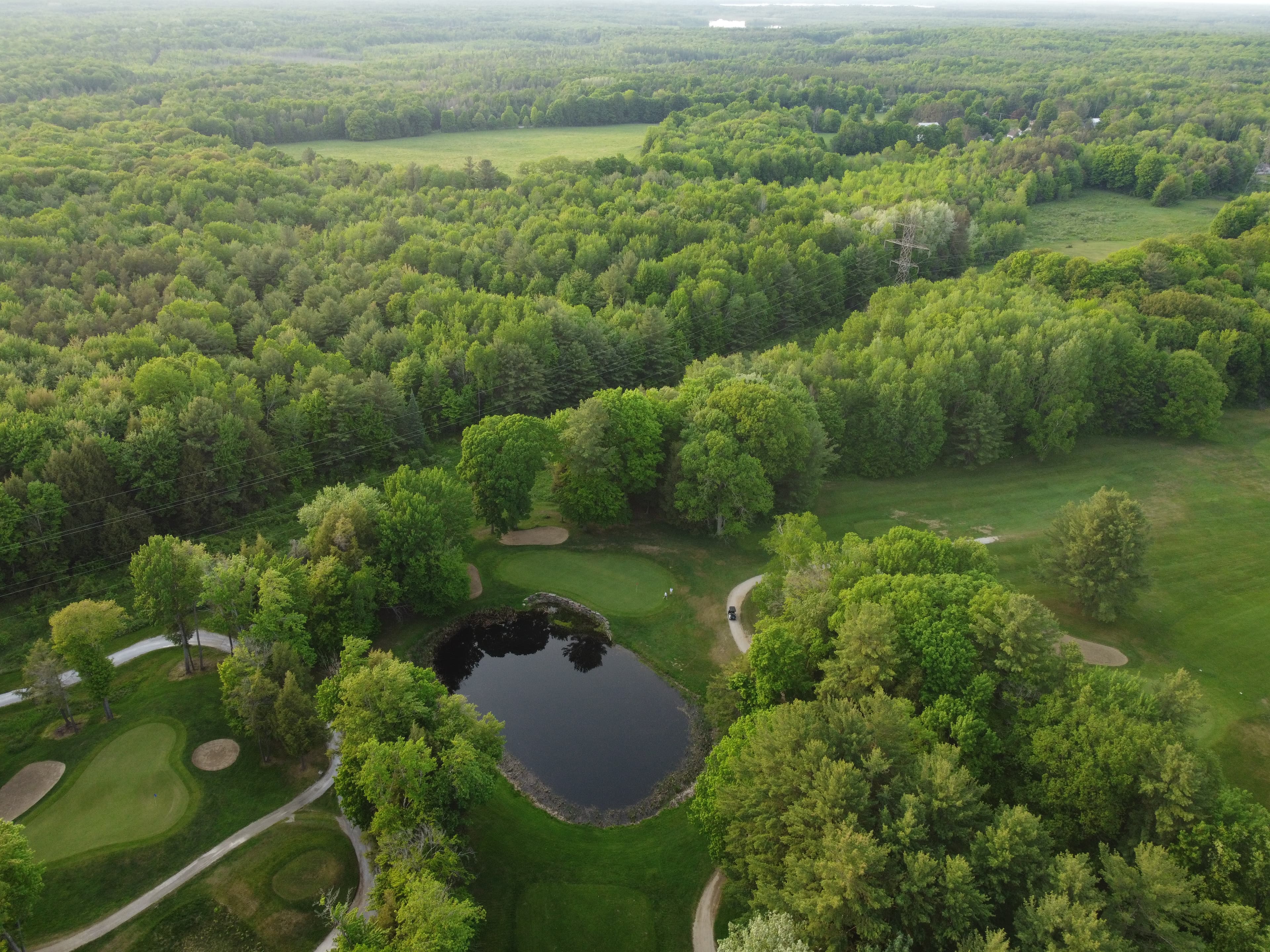 Drone image of Lake St. George