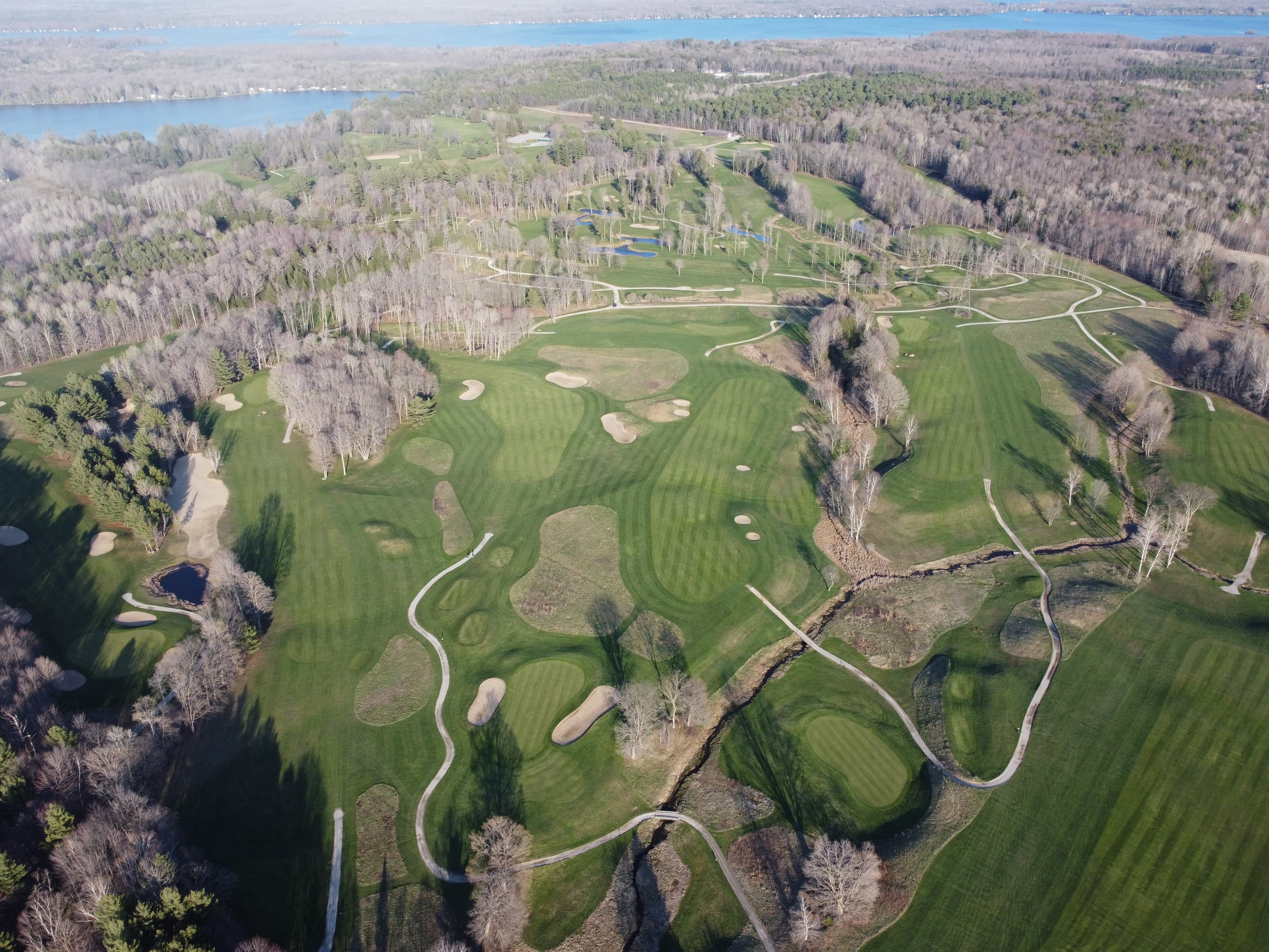 Drone image of Lake St. George