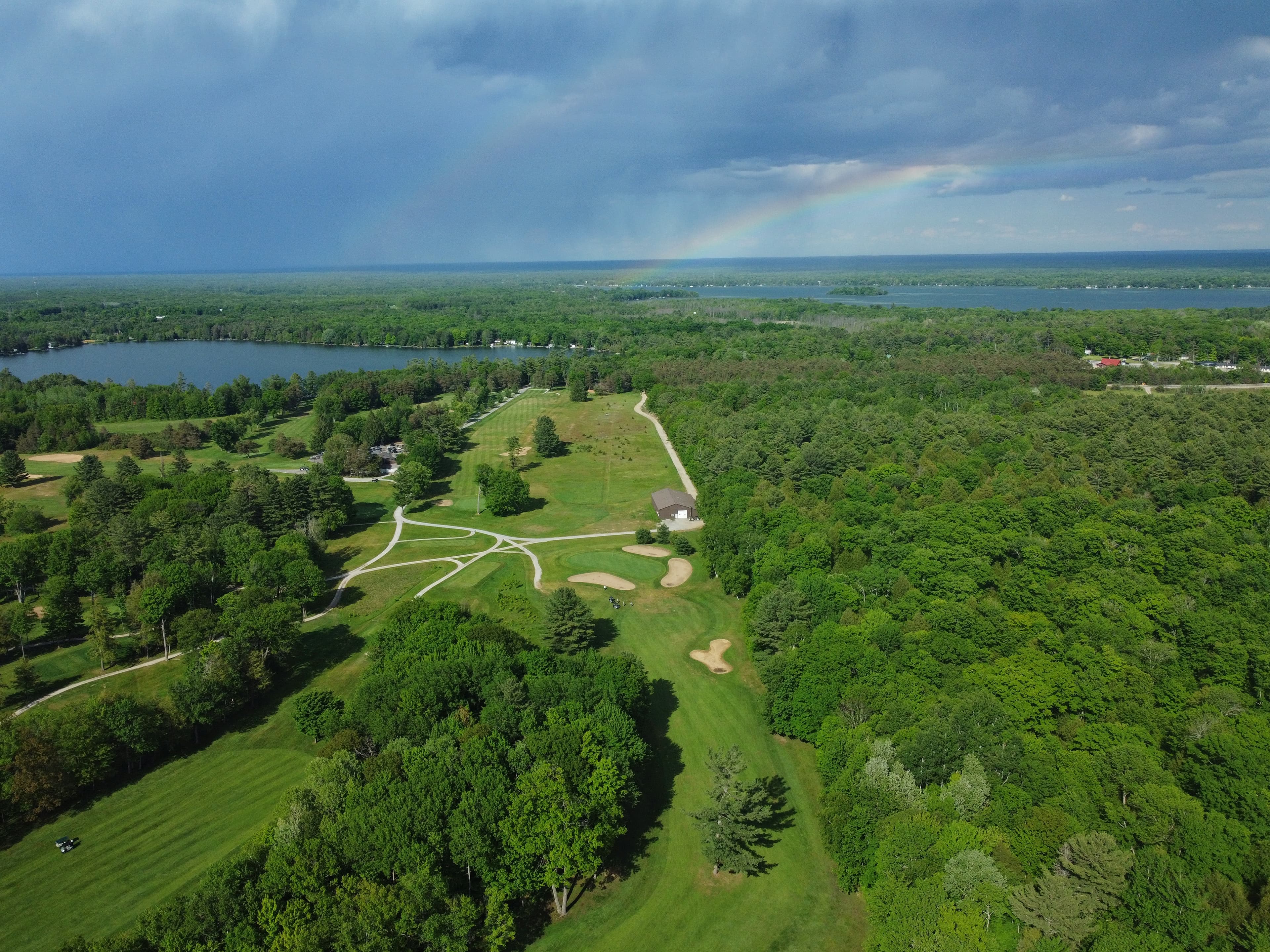 Drone image of Lake St. George