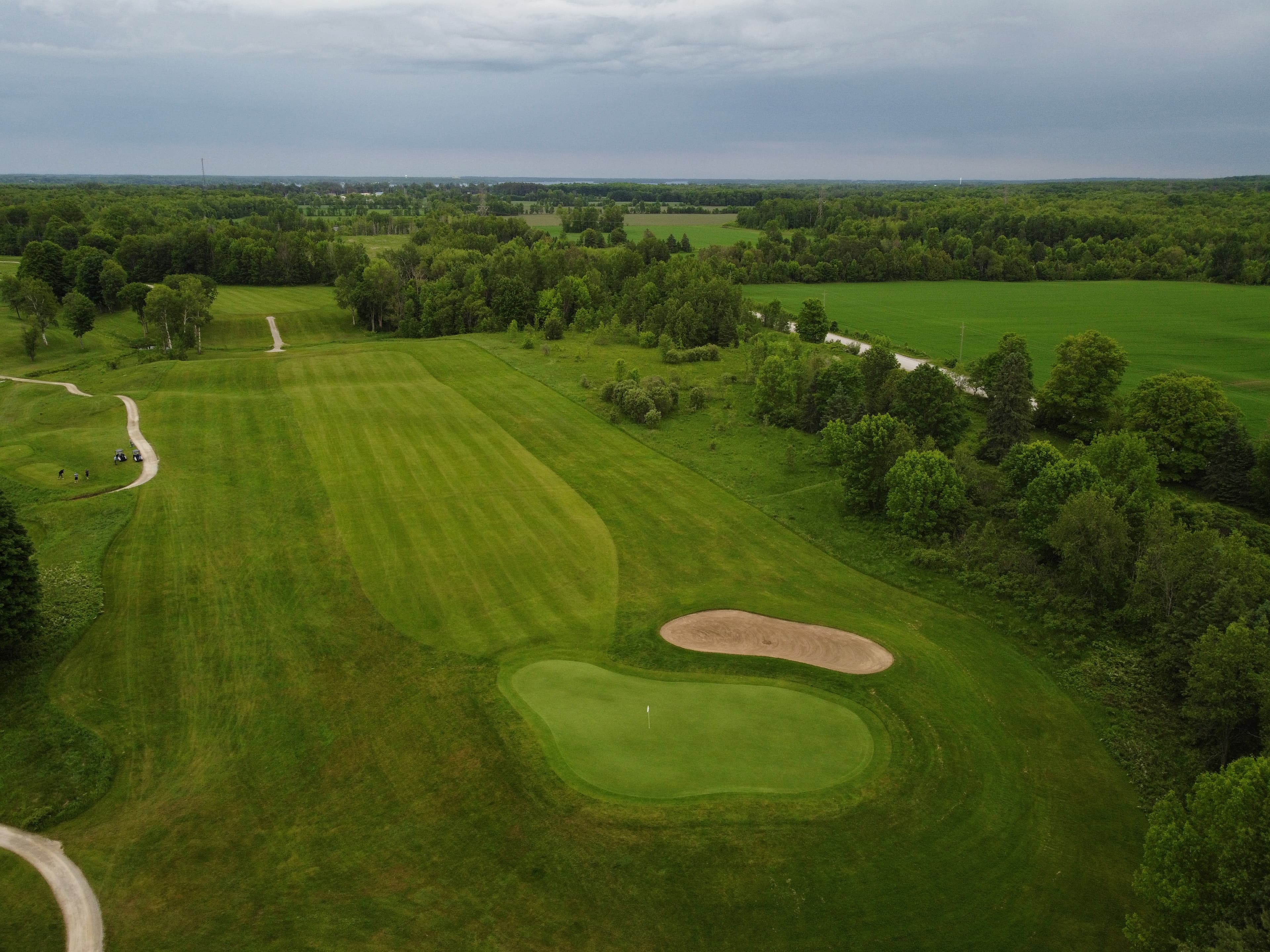 Drone image of Lake St. George