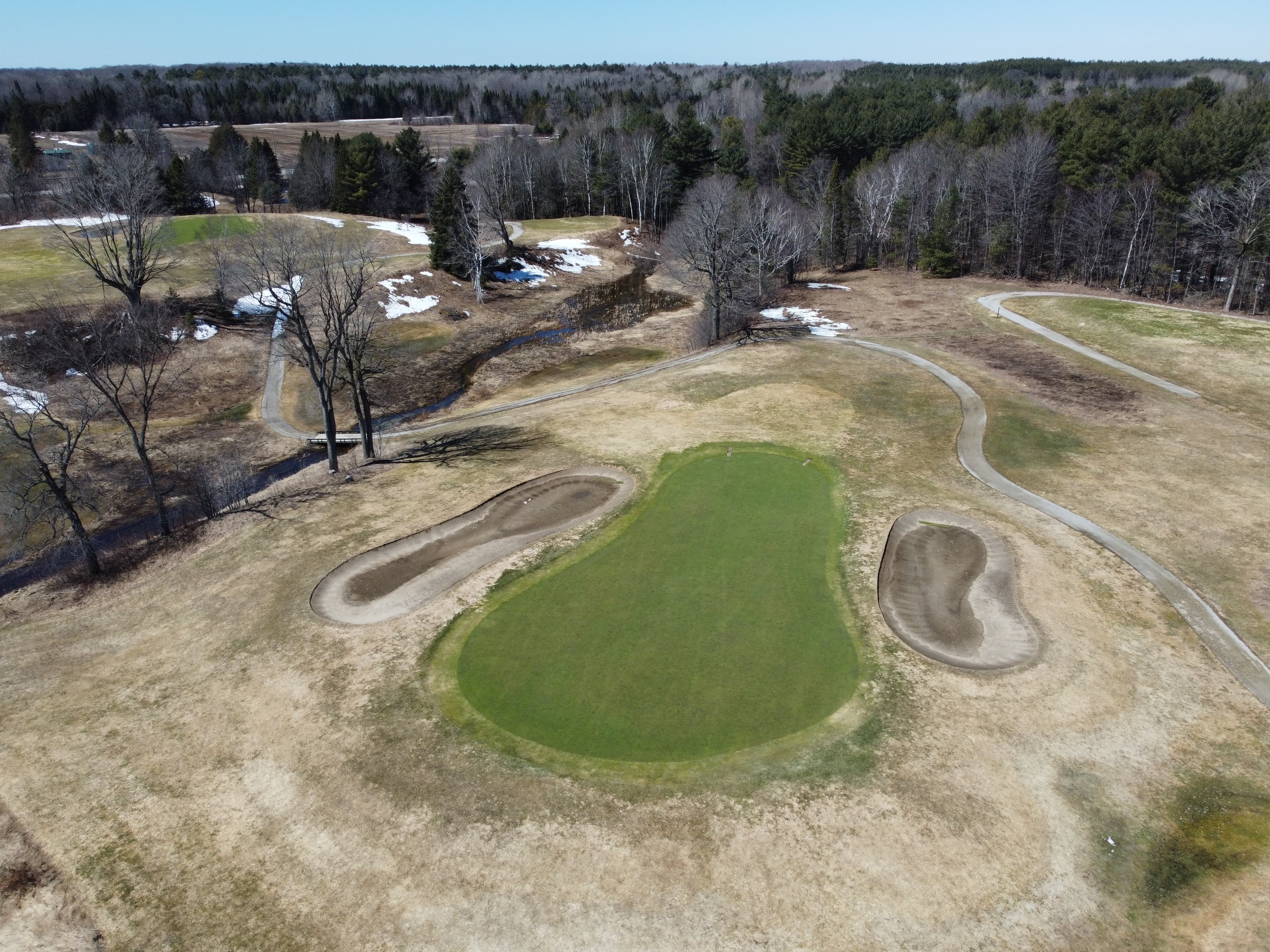 Drone image of Lake St. George