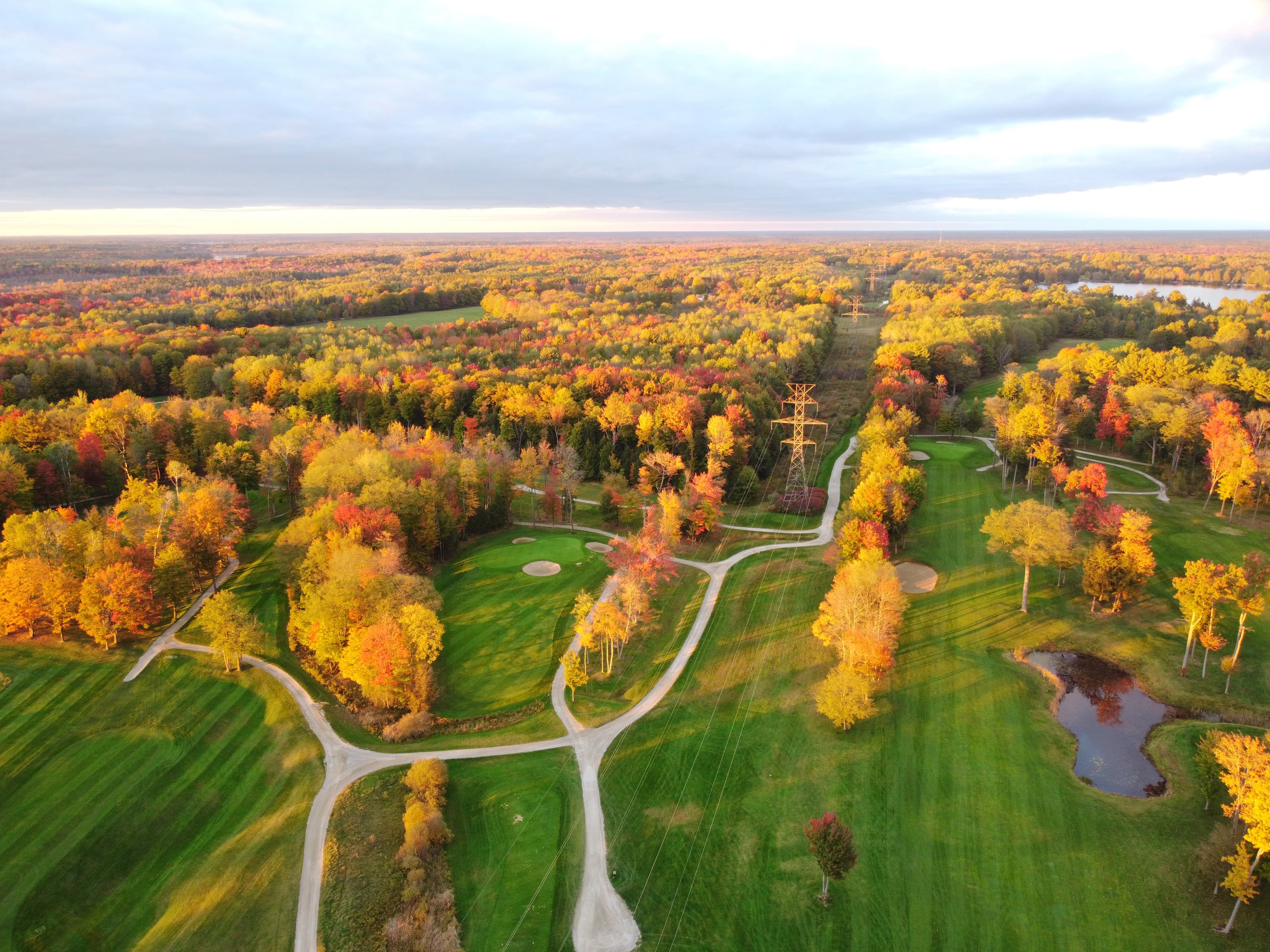 Drone image of Lake St. George