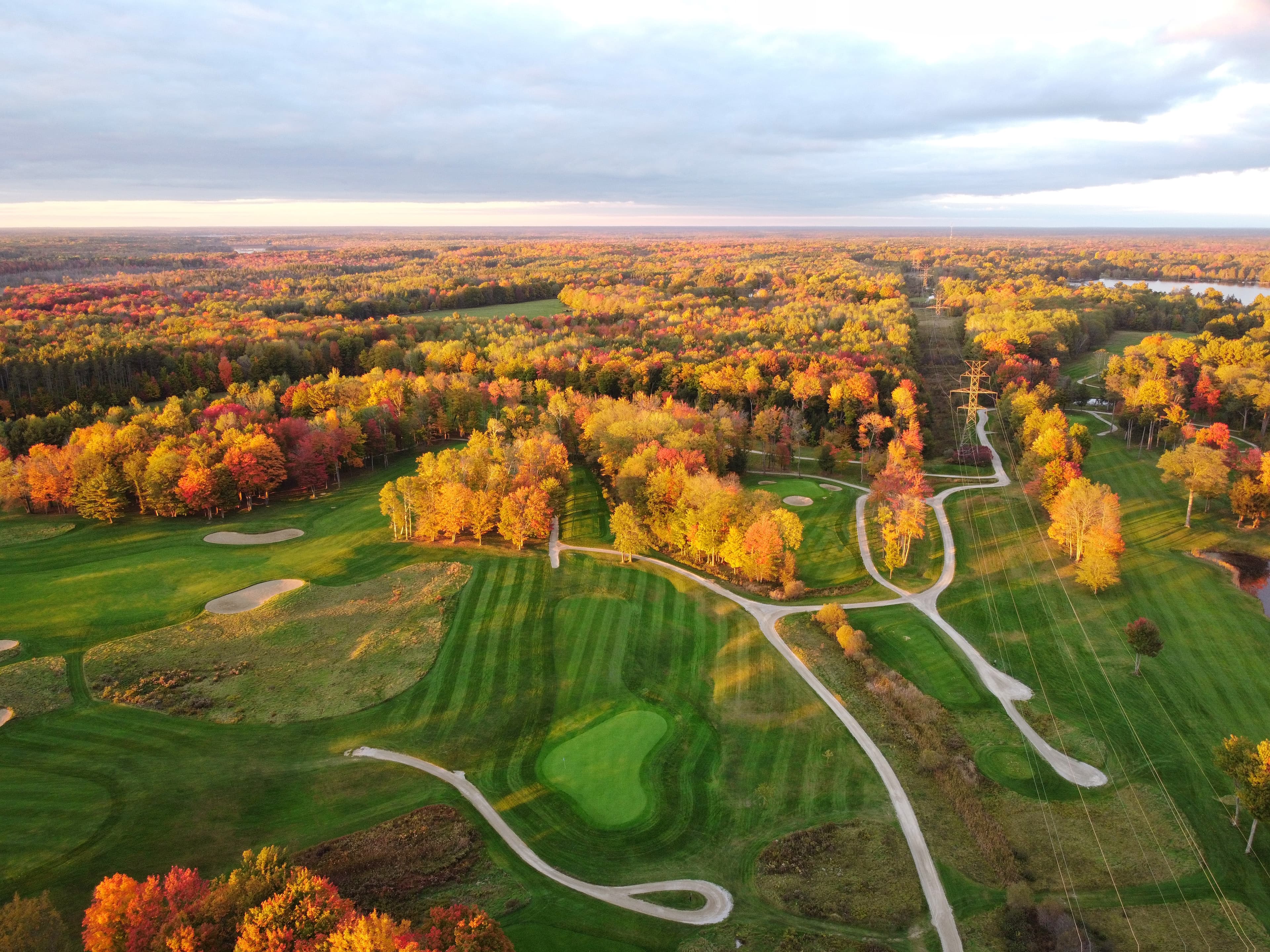 Drone image of Lake St. George