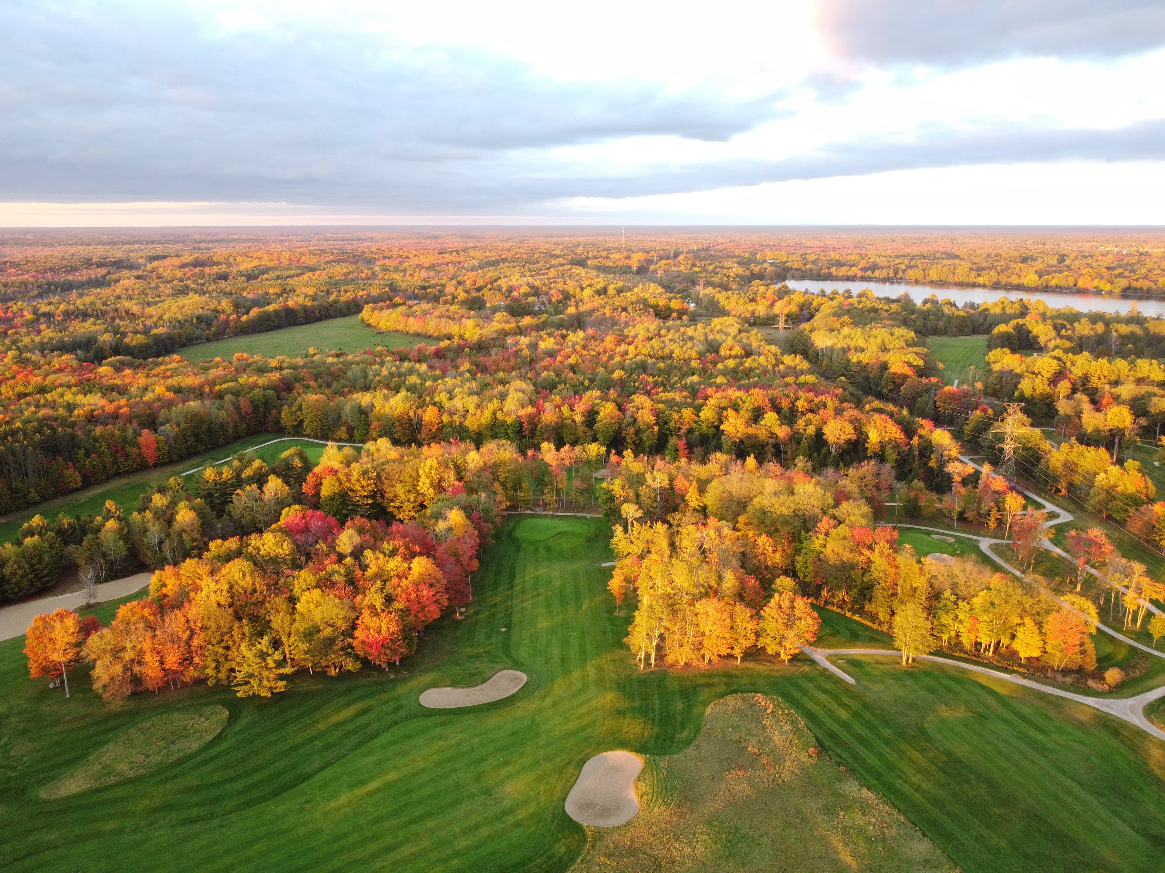 Drone image of Lake St. George