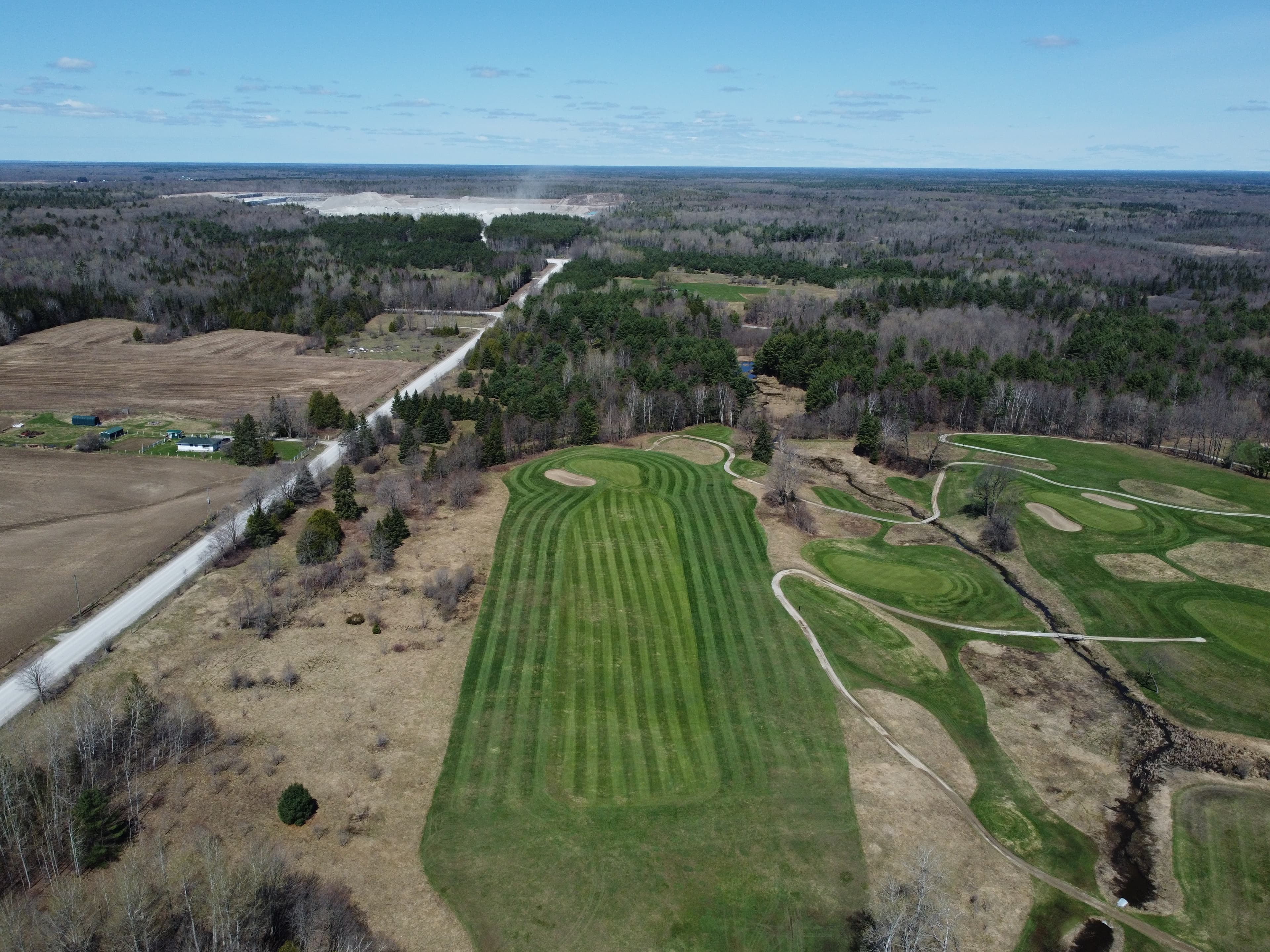 Drone image of Lake St. George