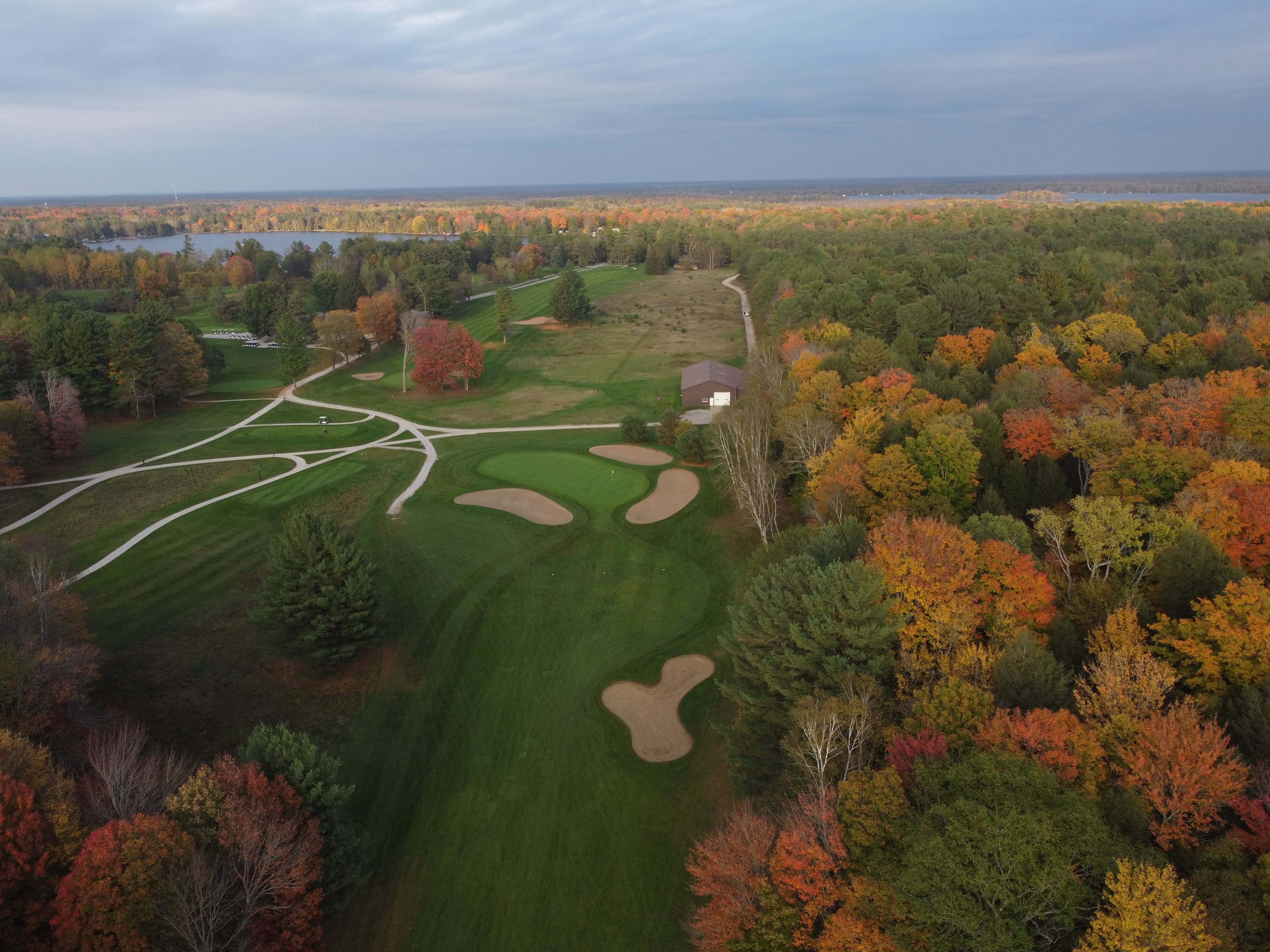Drone image of Lake St. George