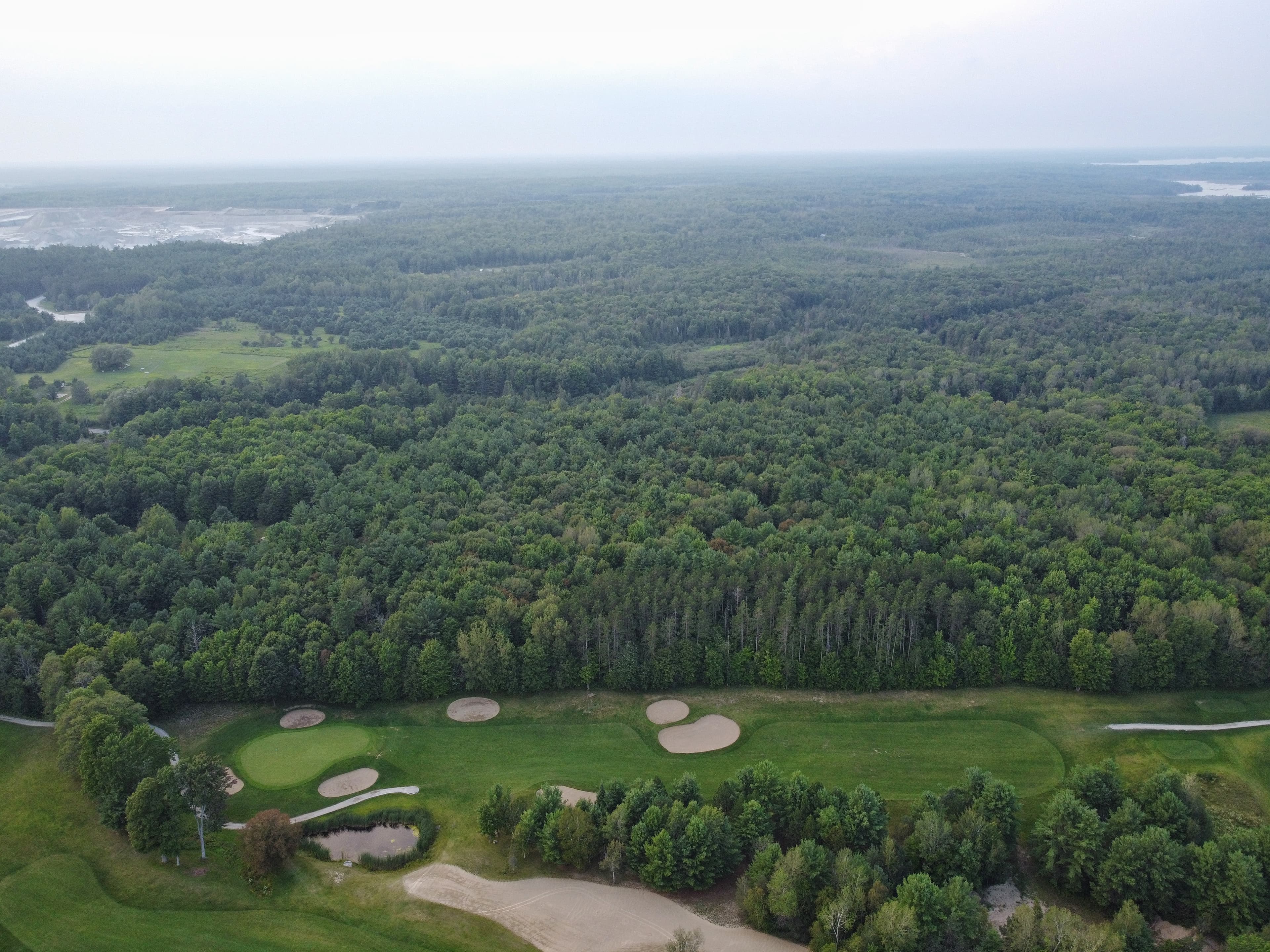 Drone image of Lake St. George