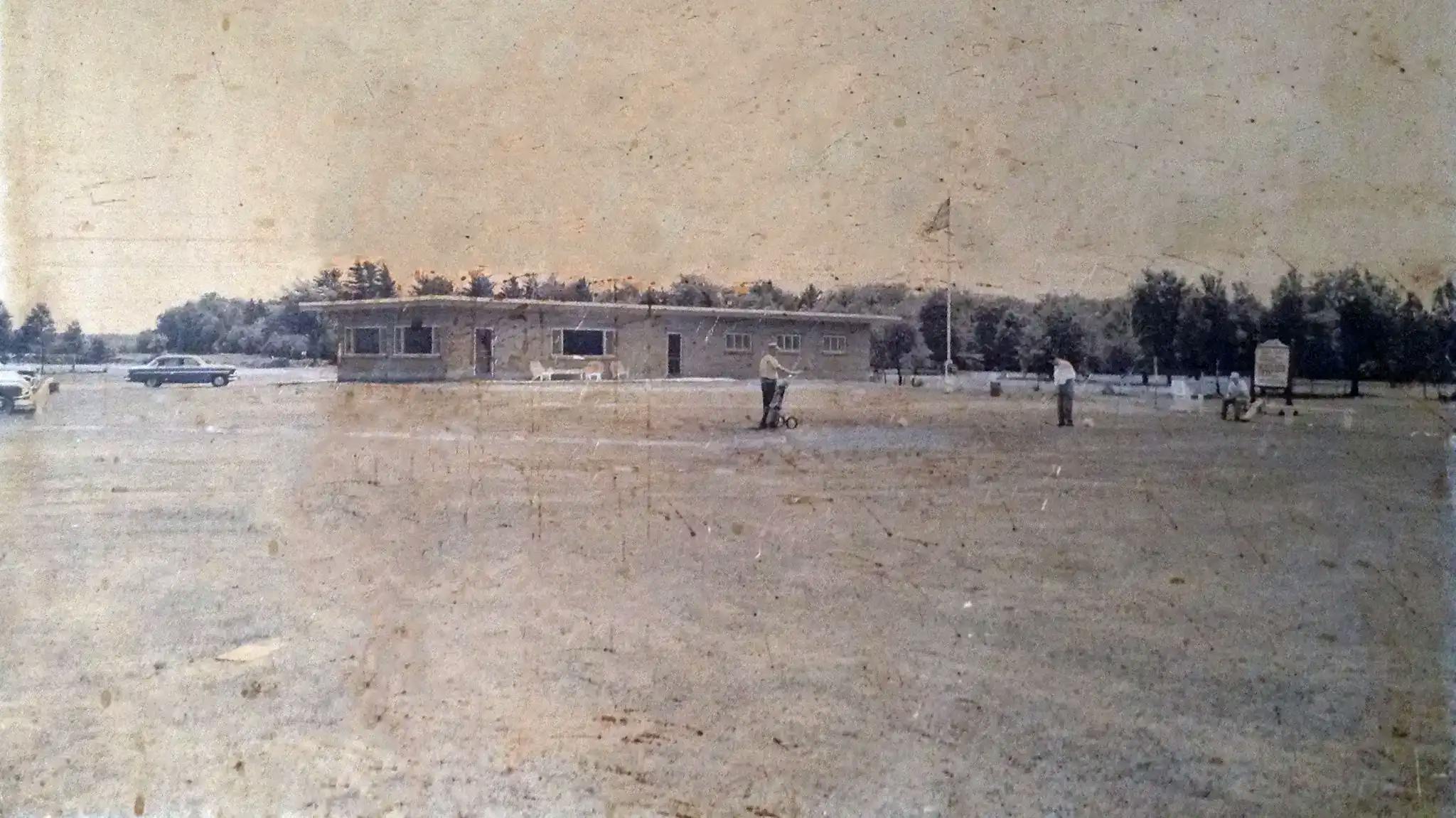 An image of the clubhouse in 1954