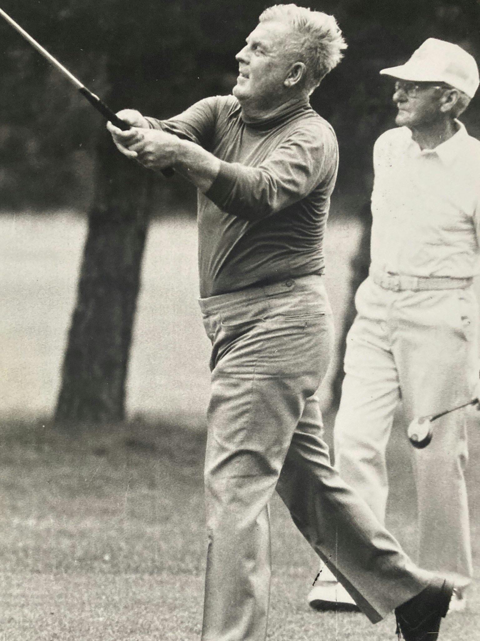 Moe Norman and George Clifton playing in the 1982 PGA of Ontario Sr. Pro / Jr. Pro