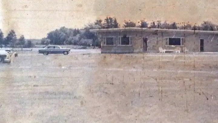 Our clubhouse in 1954 and 2022. 

The original clubhouse is now the pro shop, snack bar and bar!