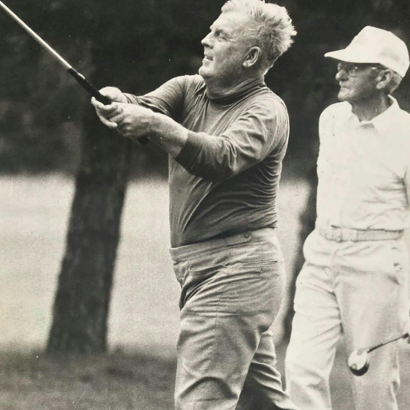 Moe Norman and George Clifton playing the 1982 Ontario Jr. Pro / Sr. Pro. We hosted the event from 1982-1985. 

The second picture is Greg and George Louth playing in the event!