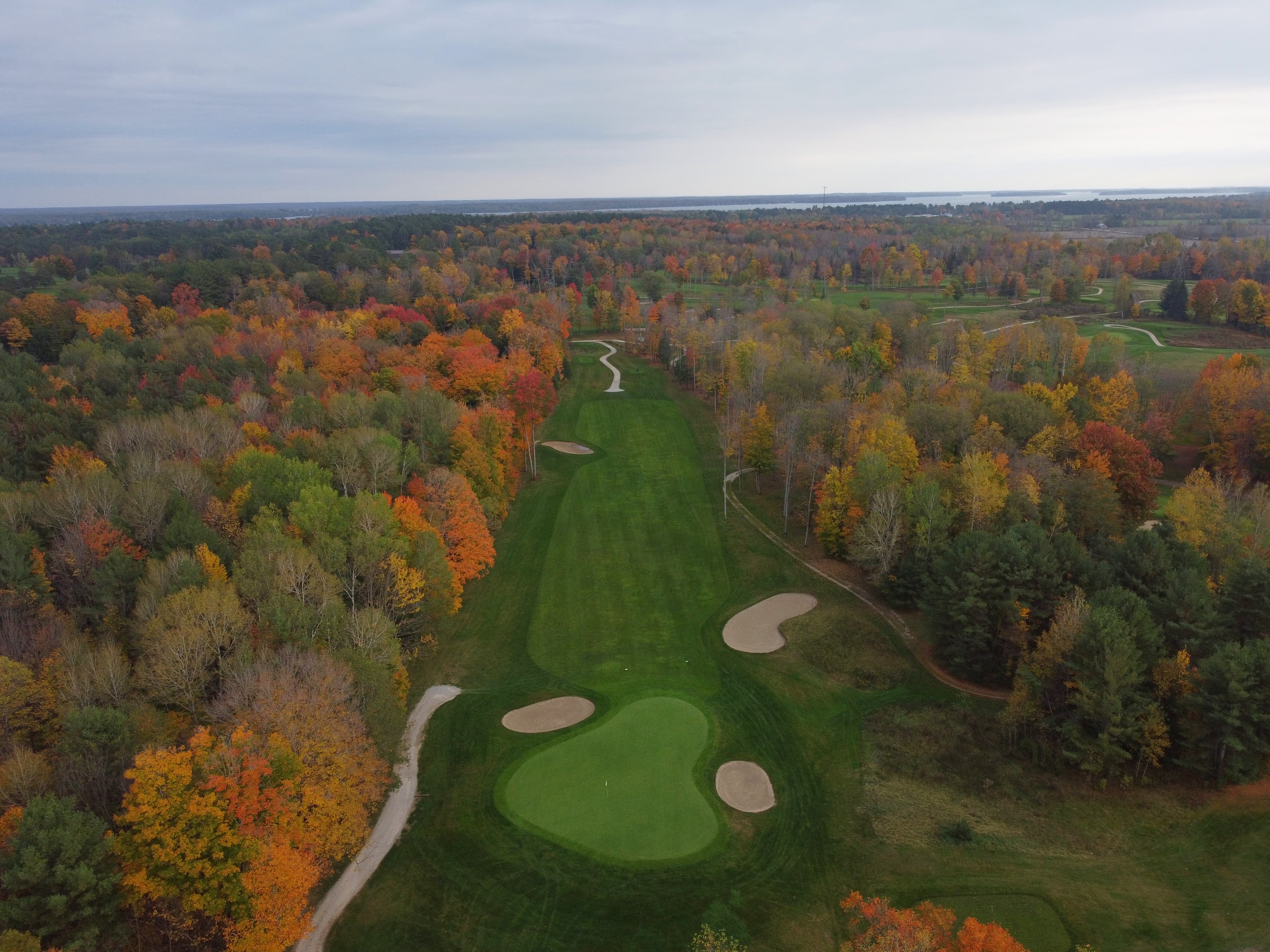 Drone image of Lake St. George