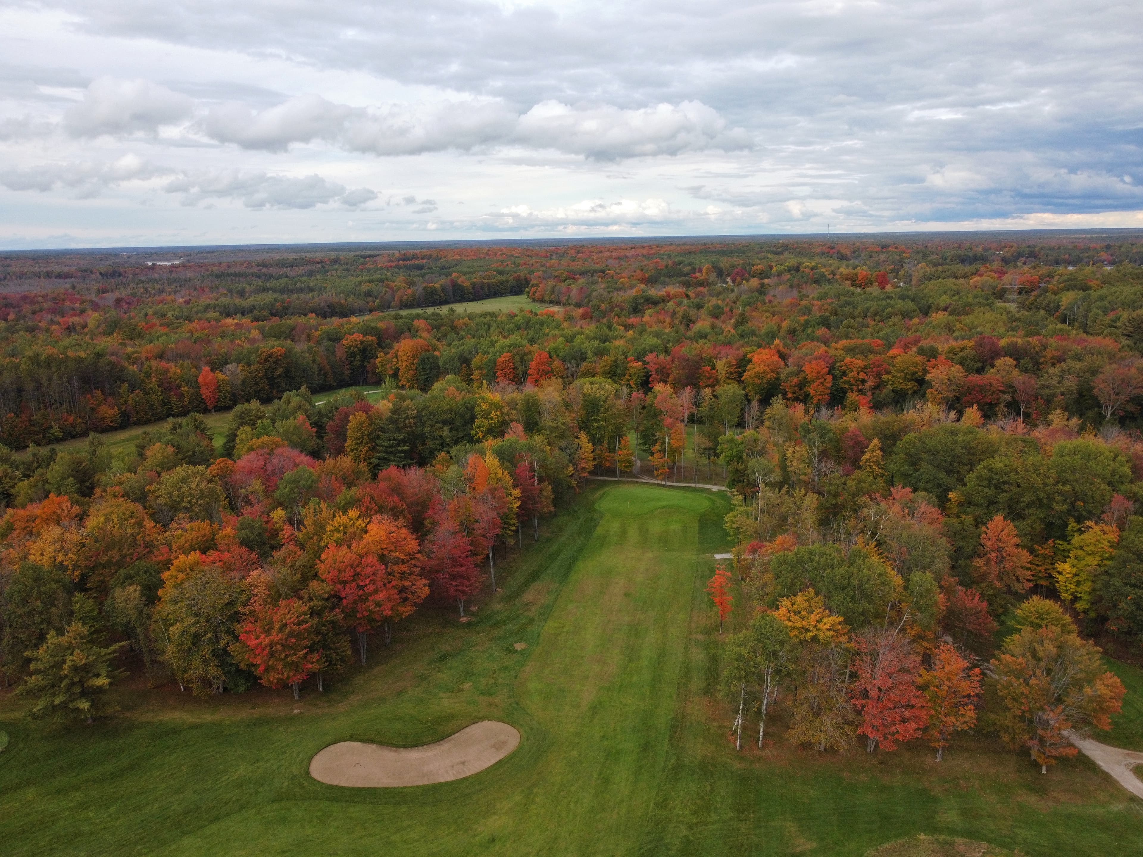 Drone image of Lake St. George