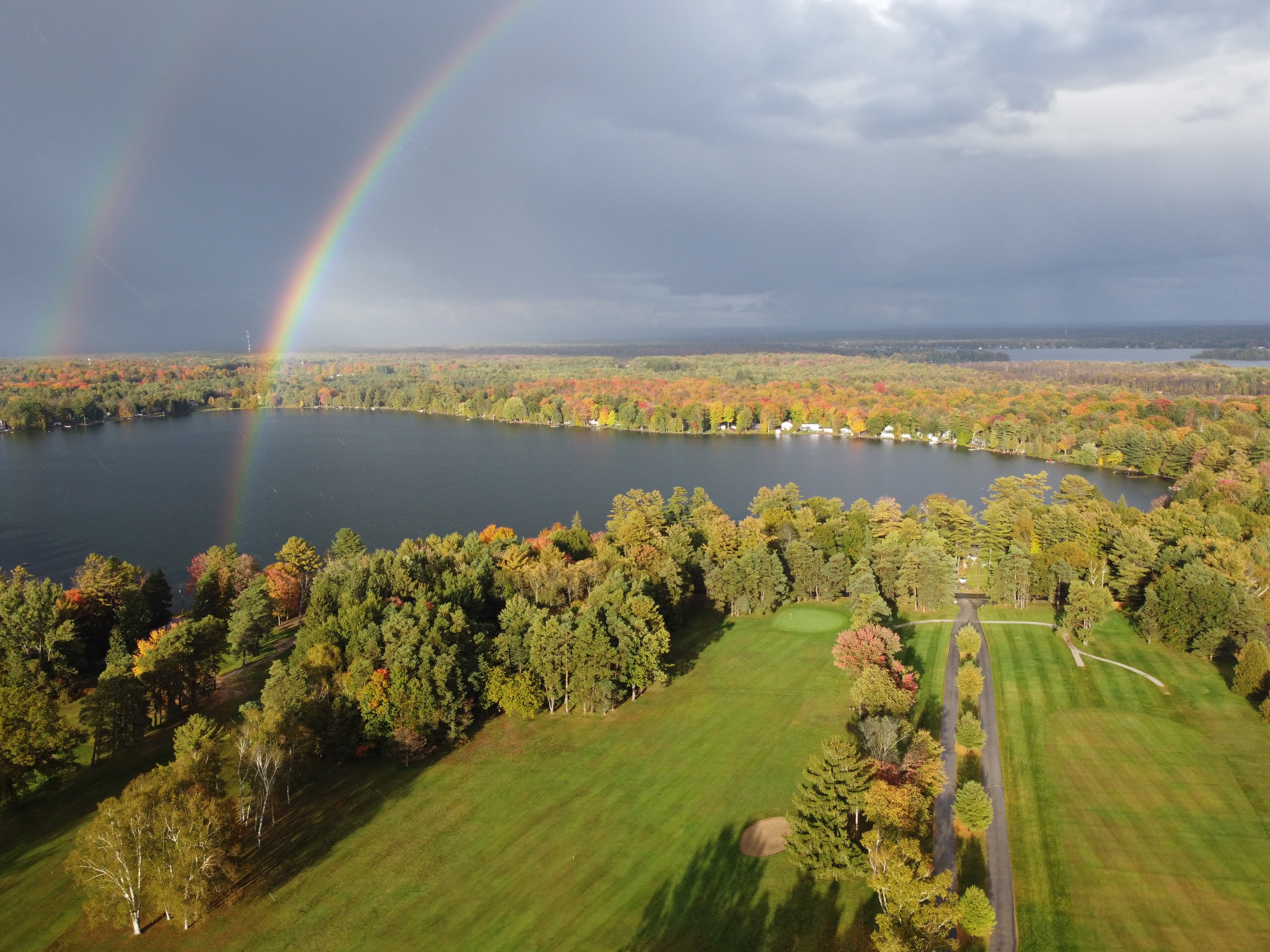 Drone image of Lake St. George