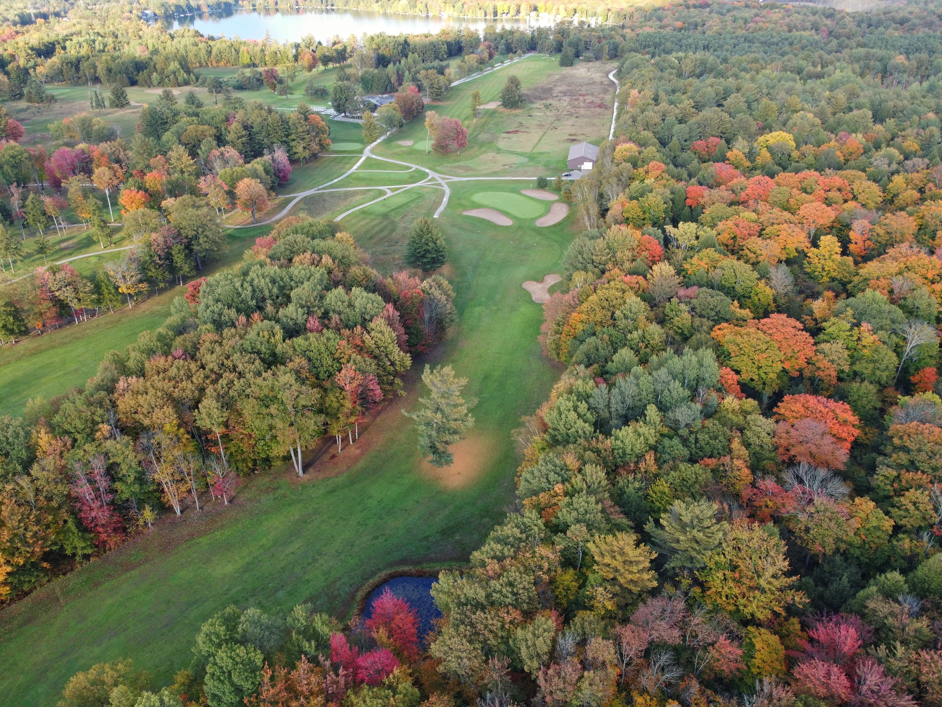 Drone image of Lake St. George